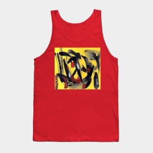 Yellow abs 123 Tank Top